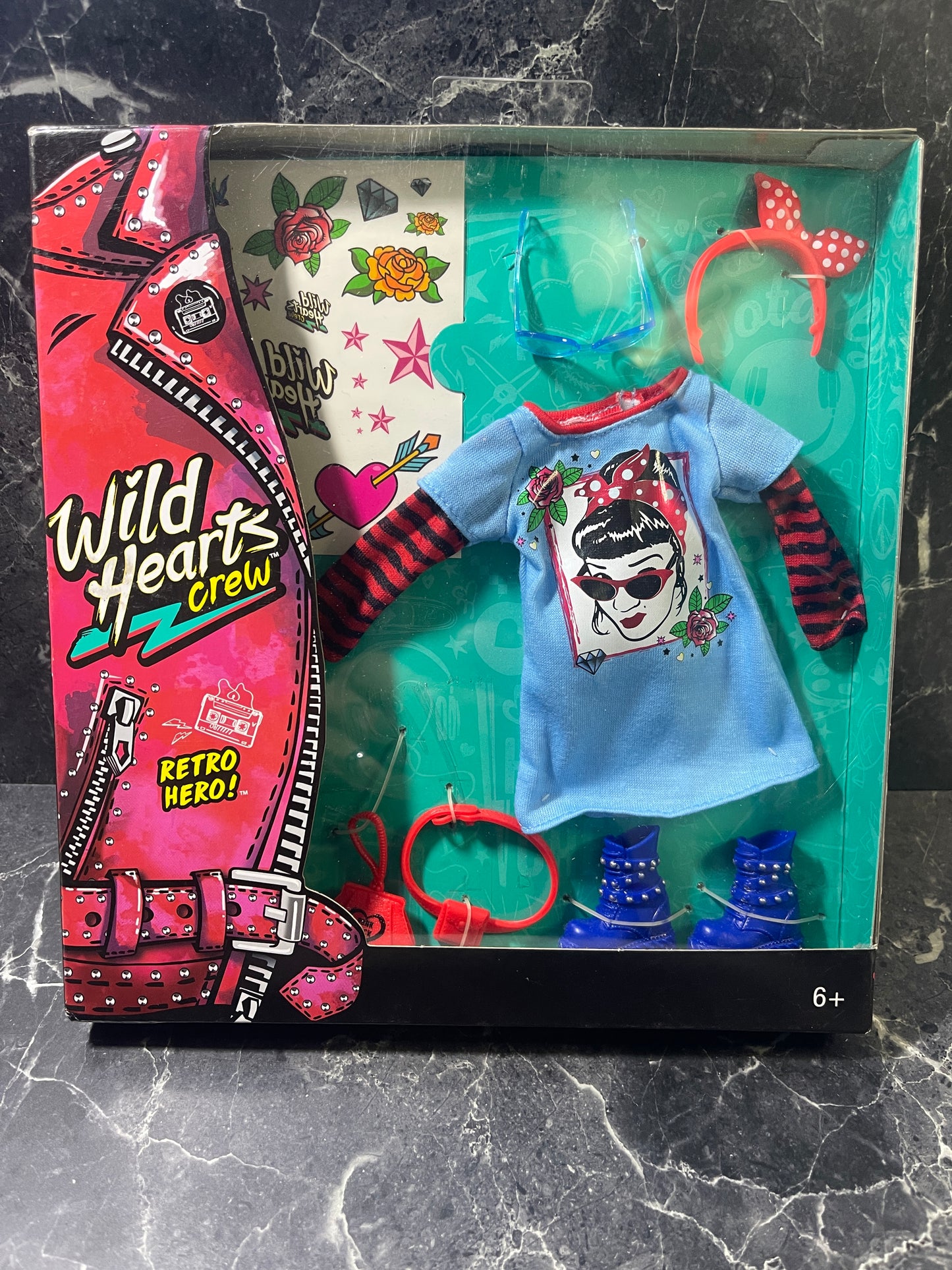 Wild Hearts Crew Clothing Pack Fashion Accessories Retro Hero!