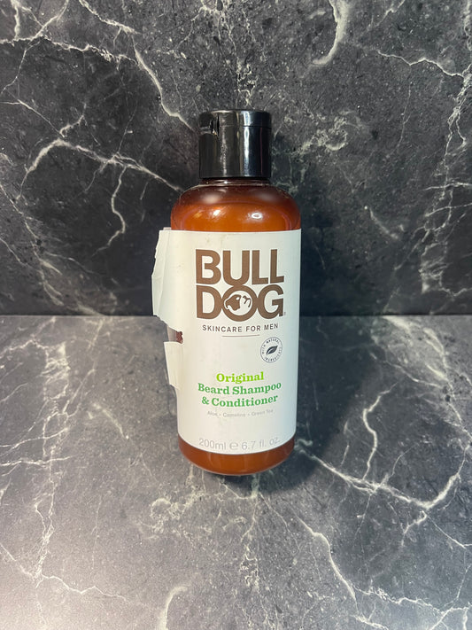 Bull Dog Original Beard Shampoo & Conditioner 6.7 oz damaged