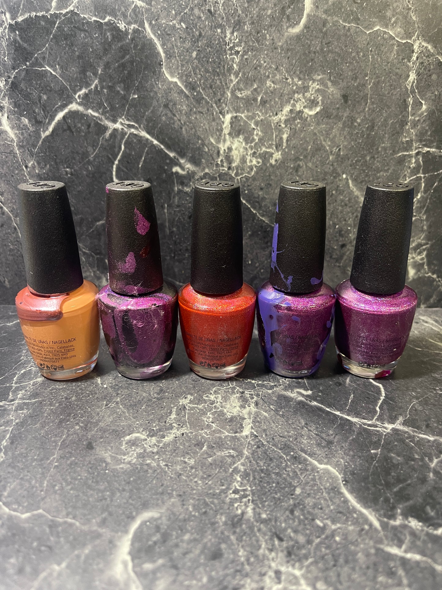 OPI Nail Lacquer Painted bottles