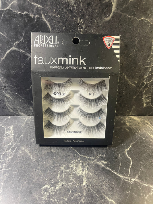 Ardell Fauxmink False Eyelashes #811, 4 Pair