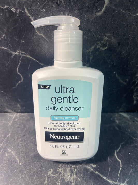 Neutrogena Ultra Gentle Daily Facial Foaming Cleanser For Sensitive Skin 5.8 oz