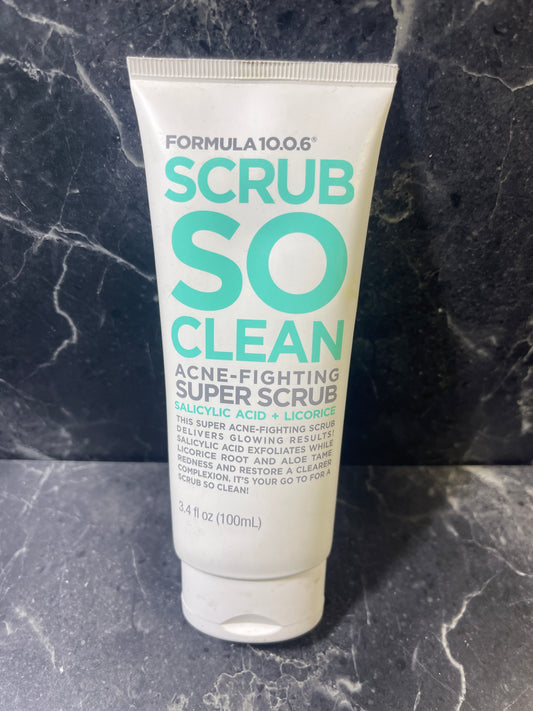 Formula 10.0.6 Scrub So Clean Acne-Fighting Super Scrub 3.4 oz