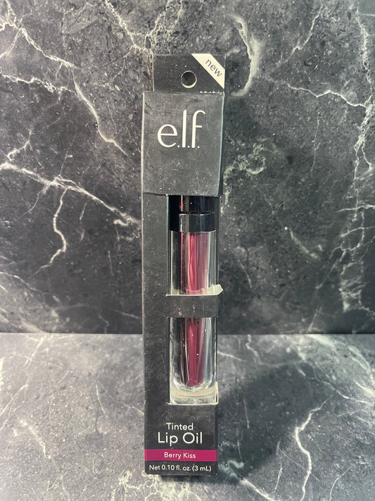 e.l.f. Tinted Lip Oil Lip Gloss Lipstick Berry Kiss 82434 0.10 oz NEW