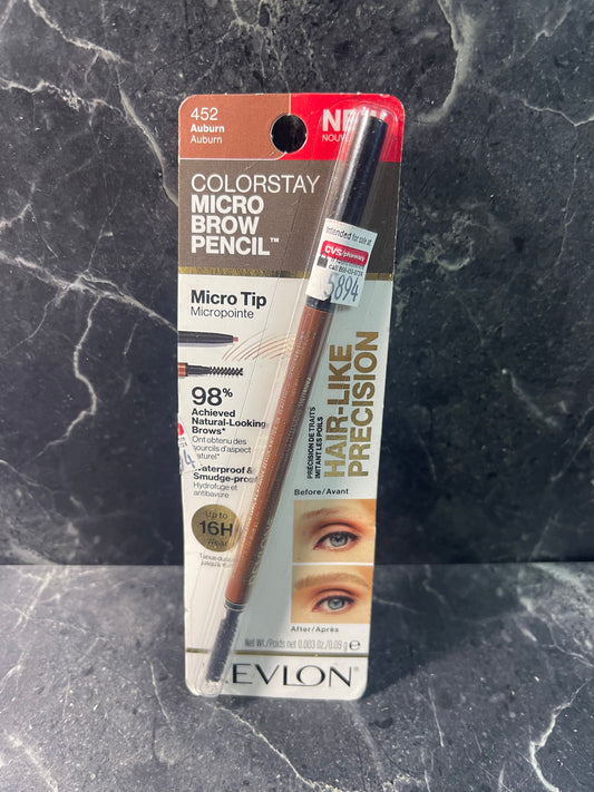 Revlon ColorStay Micro Eyebrow Pencil, 452 Auburn