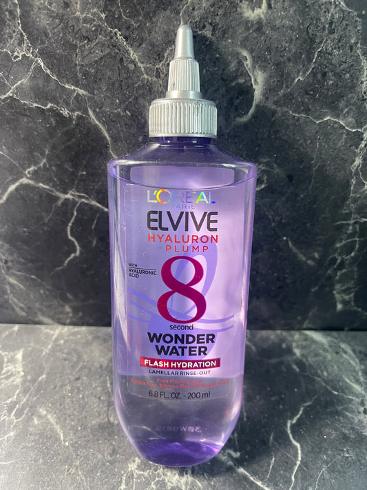 L'Oreal Elvive Hyaluron Plump 8 Second Wonder Water • Flash Hydration 6.8 oz New