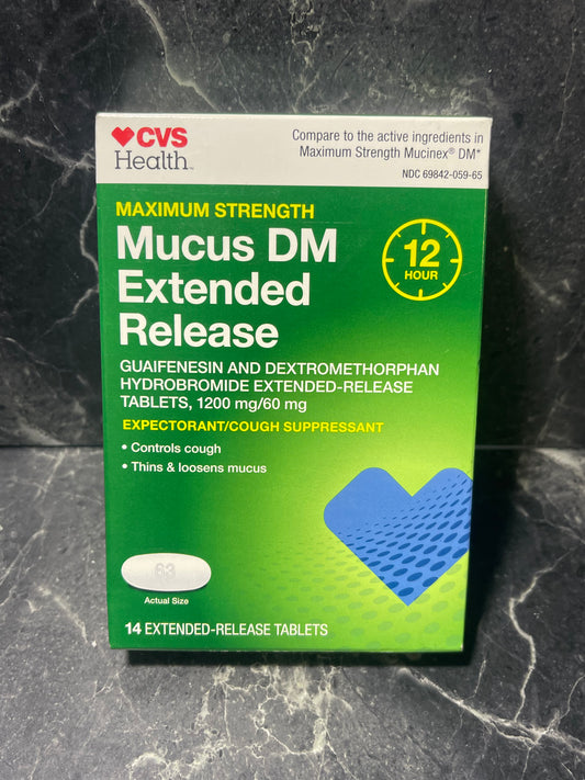 Mucus DM Extended Release, 120 Total Extended Release Tablets, exp 3/25